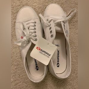 NWT Superga White Sneakers
